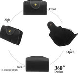 Leather net business card holder, India-origin wallet and card holder for 15 cards