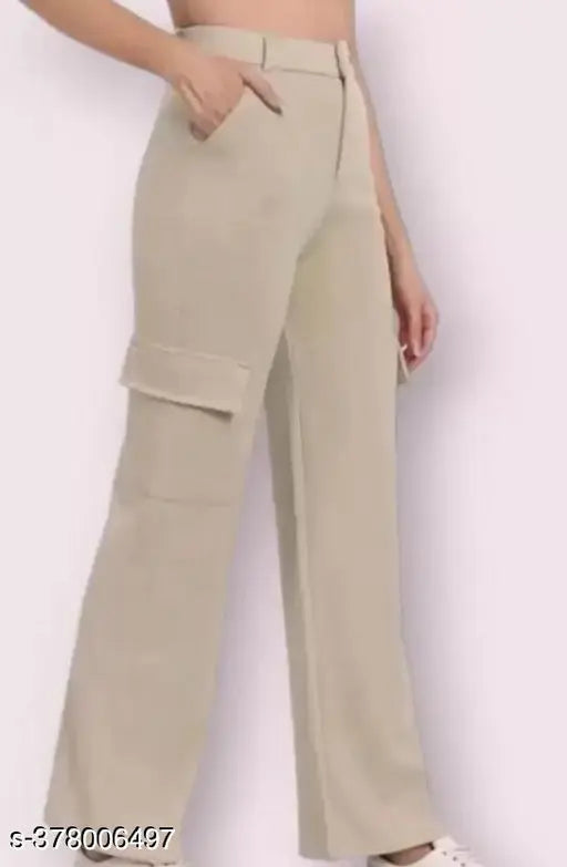 Cotton Lycra solid bell boutma trousers for women, size 26-40 (India)