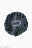 Black cotton skull cap, solid pattern prayer cap from India