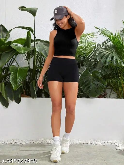 White ribbed cotton blend square tank top for women and girls, suitable for casual, party, picnic, ethnic, or western wear