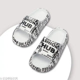 Comfortable EVA slides for boys with printed net design, ideal for smart casual wear in various sizes from 6-12 years. Indian origin