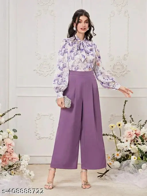 Comfy Lycra long-sleeved printed net jumpsuit for women, size S (36in bust, 49in length, 34in waist), made in India