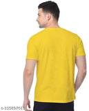 Trendy men's polyester printed t-shirt with round neck and short sleeves, featuring a unique Anda design