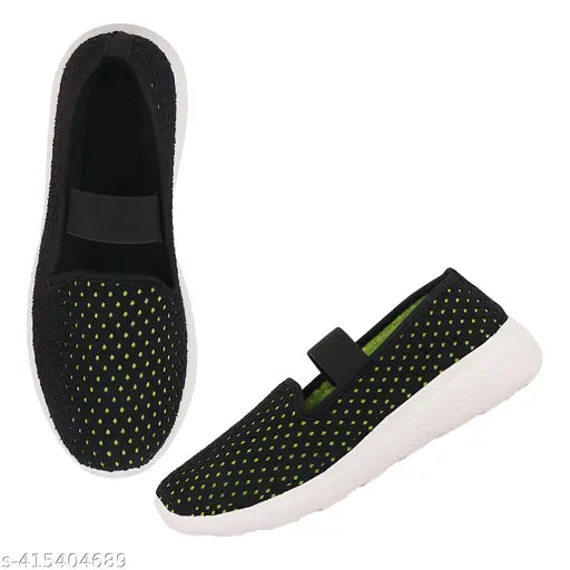 Colorblocked mesh slip-on ballerinas for women, stylish casual footwear in various sizes (IND-3 to IND-8) originating from India