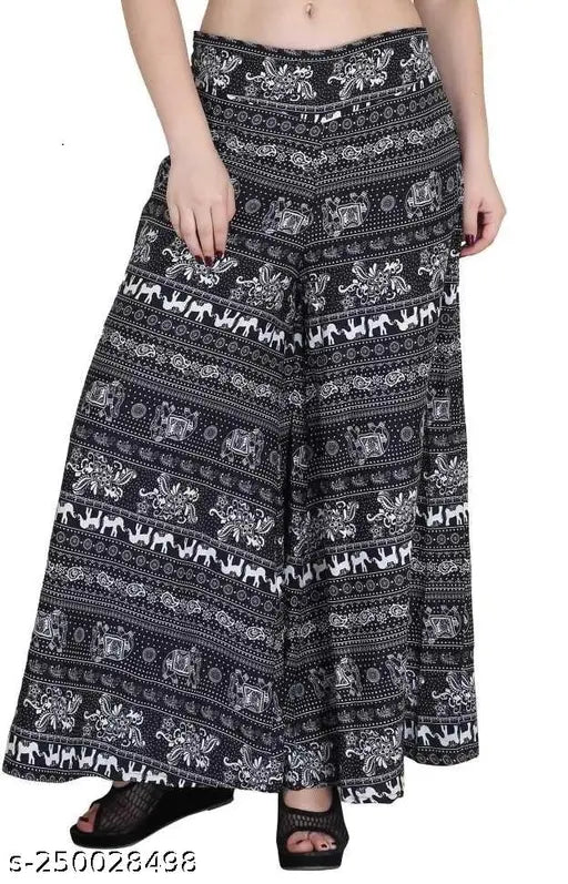 Multicolor printed Anarkali kurta with Pallazos set, made from 100% natural crepe fabric - perfect for parties and festive wear