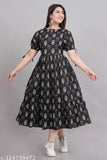 Short-sleeve printed cotton kurti, Jaipuri style for women, single size options: L(40in), XL(42in), XXL(44in)