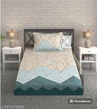 Microfiber floral-patterned elastic fitted bedsheet and pillow cover by Luvi, ideal for summer use for adults in single size