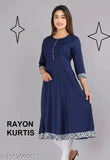 Rayon Anarkali printed gown, single-colored, three-quarter sleeves - Indian festive wear for women, trendy party attire