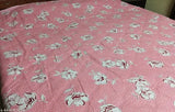 Lightweight and breathable reversible quilt comforter with light pink floral pattern, suitable for DoharQuilt size 77, available in size 82