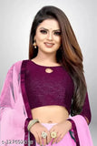 Satin and net Forrkeyy lehenga-choli set for traditional Indian wear, embellished with embroidery. Unstitched for custom fit, suitable for functions, festivals, parties, or weddings. Made in India