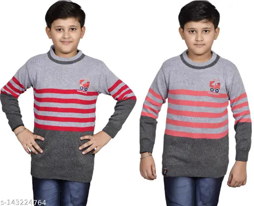 Woolen printed DIMSY COLLECT sweaters for kids (9-10 years, 10-11 years, 11-12 years, 12-13 years), made in India