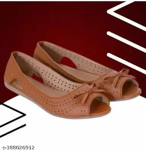 Brown synthetic bellies sandals, fashionable and comfortable for women and girls