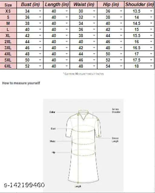 Rayon women's anarkali kurti with printed combo, three-quarter sleeves. India-made fashion for S, M, L (Bust 40in), XL, XXL, XXXL