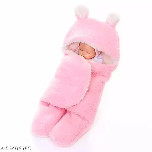 Soft microfiber wearable blanket for newborn boys and girls, classic evergreen design by BRANDONN
