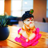 Handcrafted resin Krishna idol (5cm x 6cm x 5cm), Indian artisan-made, perfect for home decor or gifting
