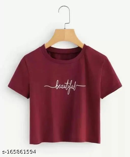 Printed polycotton short-sleeved tunic top for women, Urbane Elegant style from India