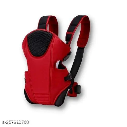 Adjustable polyester net INSHA KIDS baby bag (red, front carry facing out), comfortable and ventilated for 3-1 month babies