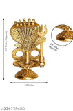 Metal Shivling with Sheshnag, intricately crafted Indian artifact, 12cm x 12.5cm x 4.5cm