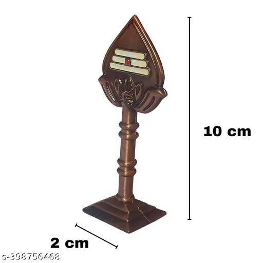 Murugan Vel Metal Copper 4-inch decorative showpiece for pooja room, office, or car dashboard