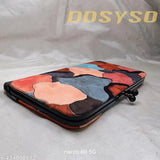 Black leather zip wallet with multiple card slots, party wear accessory