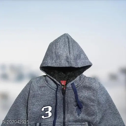 Cotton sweater for boys winter, printed net design, long sleeves, suitable for 1-2 years old