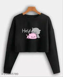 Red Queen Hey Gomu Pichu printed women's cotton blend boxy top pack of 2, long sleeves, perfect for summer vacations