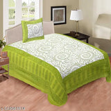 3 Cotton Fabric Trendy Single Bed Bedsheet 3 Bedsheet Pack with 3 Pillow cover