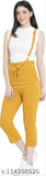 MUSTARD Cotton Blend Sleeveless Dungaree Dress for Women - Indian origin