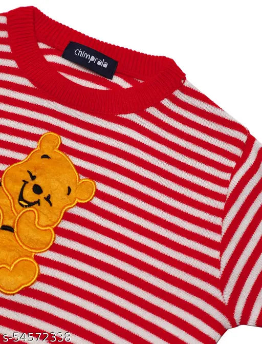 Woolen striped sweater for boys (India), warm and comfortable winter wear