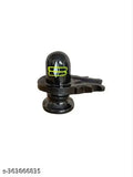 Indian poly resin small Shivling for home temple and office decor, intricate detailing