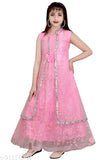 Grey net princess dress for girls, inspired by latest trends
