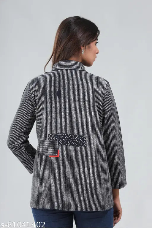 Cotton printed net Gianna women's long sleeve jacket, featuring Indian craftsmanship and multiple sizes available