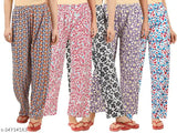 Women's multi-color pajamas with various prints