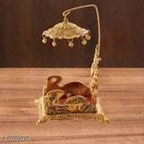 Oxidized metal oxidized temple statue for laddu home decoration