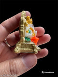 Poly resin, hand-painted Ganesha idol statue - Hindu religious sculpture for home decor & puja gifts (3.5" x 2" x 2", 120g)