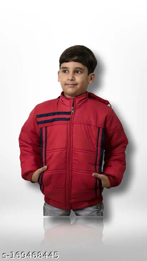 Red and black striped jacket