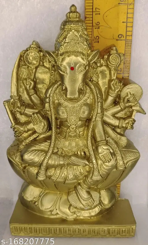 Poly resin Indian Varahi idol statue, 17cm tall of Goddess Varahi Maa Varahi Amman