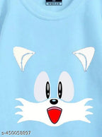 Russian Swag Kids Sweatshirt Sky Color, cotton blend long sleeves printed design for active play or lounging