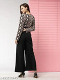 Fancy printed Lycra jumpsuit for women and girls in various sizes from XS to XXXL, made in India