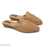 Synthetic open back party belly for girls and women, embellished ballerinas style with trending strap detail. Indian-made PU and resin sheet for comfort, suitable for casual or ethnic wear