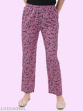 Rayon printed pajama pants casual wear sleepwear yoga wear jogging wear women's long wear pyjamas