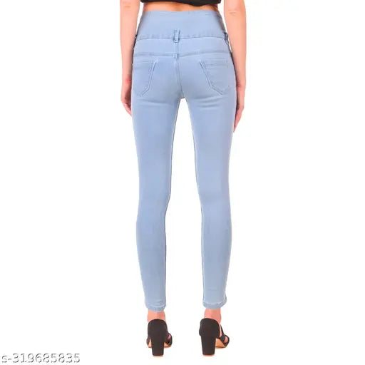 Women's light blue skinny jeans