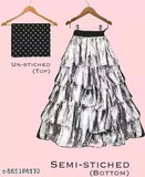 Kids ruffle lehenga choli set, semi-stitched net fabric with satin top. Exclusive designer girls party wear, sizes range from 2-15 years