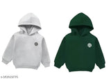 Cotton printed girls hoodie in sizes: 2-3Y, 3-4Y, 4-5Y. Classic kids wear from India