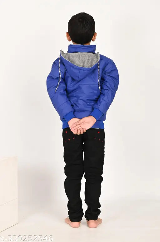 Multicolor reversible polyester winter jacket for kids by A4ANIXA - ideal for 0-8 years, perfect for cold days and playful outings