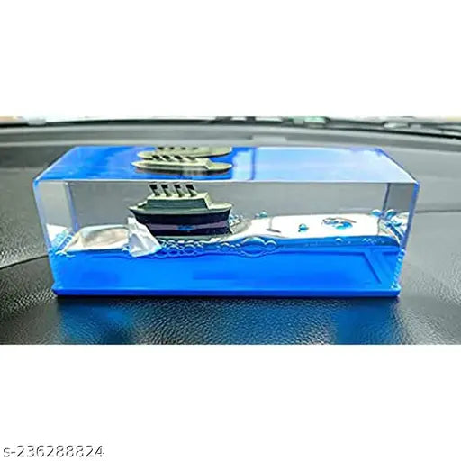 Titanic-themed acrylic cruise ship paperweight for car dashboard and home decoration, never sinks