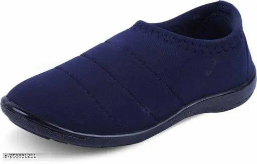 Lightweight mesh blue shoes for women & girls - PVC sole, slip-on design, sizes: IND-4 to IND-8