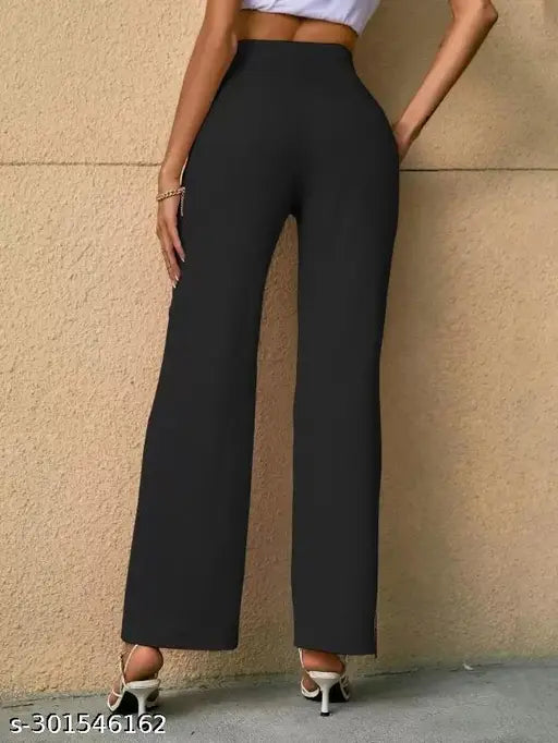 Black high-waisted jeggings women's fashionable pants
