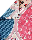Premium pink cotton elastic fitted bedsheets with 2 king size pillow covers, superfine floral design, ideal for summer use