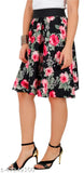 Fashionable women's western skirt with floral pattern